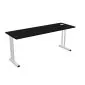 Biurko EASY SPACE C-LEG RC 180x60cm czarne grafitowe szerokie I sklep meblowy MIRAT.