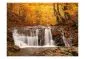 Fototapeta - Autumn landscape   waterfall in forest-2