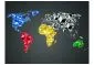 Fototapeta - Map of the World - colorful solids-2