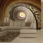 Fototapeta - Decorative spiral stairs-1