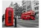 Fototapeta - Londyn czerwony autobus i budka telefoniczna-2