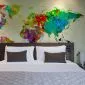 Fototapeta - Paint splashes map of the World-1