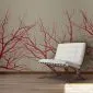 Fototapeta - Red-hot branches-1