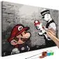 Obraz do samodzielnego malowania - Mario (Banksy)-1