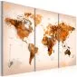 Obraz - Map of the World - Desert storm - triptych-1
