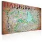 Obraz - Mapa Hamburga-1