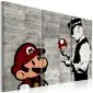 Obraz - Banksy  Mario Bros-1