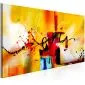Obraz - Uliczne melodie (1-częściowy) pomarańczowy szeroki-1