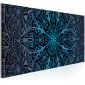 Obraz - Pióra (1-częściowy) niebieski wąski-1