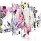 Obraz - Różana kompozycja (5-częściowy) szeroki kolorowy-1