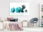 Obraz - Spokojne malwy (1-częściowy) szeroki turkusowy-2