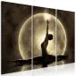 Obraz - Szpagat (3-częściowy) złoty-1