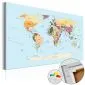 Obraz na korku - Podróżuj ze mną [Mapa korkowa]-1