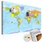 Obraz na korku - Orbis Terrarum [Mapa korkowa]-1