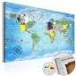 Obraz na korku - Tradycyjna kartografia [Mapa korkowa]-1