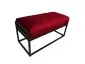 Ławka LILU MG VELVET bordowa w stylu loft | MIRAT. w stylu LOFT kolekcja