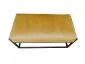 Ławka LILO MG VELVET musztardowa/curry tapicerowana aksamitem | MIRAT. w stylu LOFT kolekcja
