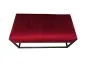 Ławka LILU MG VELVET bordowa w stylu loft | MIRAT. w stylu LOFT kolekcja