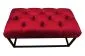 Ławka CHARLIE MG VELVET bordowa w stylu loft | MIRAT. w stylu GLAMOUR kolekcja
