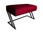 Ławka ROZALIA MG VELVET bordowa w stylu loft | MIRAT. w stylu LOFT kolekcja