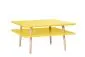 Stolik kawowy SQUARE LOW żółty kwadratowy kolorowy polskiej produkcji | MIRAT. styl SKANDYNAWSKI