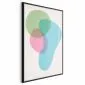 Plakat Kolorowe plamy 21x30 cm z ramą czarną bez marginesu | MIRAT.