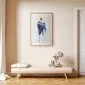 Plakat akwarelowa abstrakcja 21 x 30 cm z ramą złotą | MIRAT.  kolekcja a-A-0399-ao-a