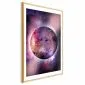 Plakat Nieznana planeta 21x30 cm z ramą złotą z marginesem | MIRAT.