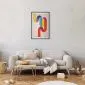 Plakat Tęczowe Rurki 60x90 cm z ramą czarną z marginesem | MIRAT.