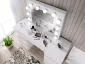 Toaletka ALEKSANDRA 5 biała z lustrem do sypialni | MIRAT. w stylu SKANDYNAWSKI kolekcja