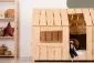 Łóżko dziecięce domek MAT 70x140 sosna z daszkiem | MIRAT.