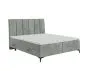 Łóżko kontynentalne DERDA 180 szare velvet z pojemnikiem | MIRAT. w stylu GLAMOUR kolekcja