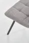 Krzesło K402 szare do salonu na czarnych metalowych nogach | MIRAT.