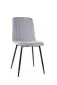 Nowoczesne krzesło tapicerowane Alan Brego szare w stylu loft | MIRAT