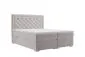 Łóżko kontynentalne AMIGO 180 beżowe velvet z pojemnikiem do sypialni | MIRAT. w stylu GLAMOUR kolekcja