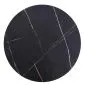 Stolik kawowy ANTICA 80x80 czarny marmur/czarny okrągły do salonu | MIRAT. styl GLAMOUR, LOFT