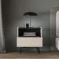 Szafka nocna FRESHION 06 kaszmirowa/czarna I sklep meblowy MIRAT.  kolekcja FRESHION