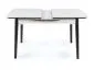 Stół APOLLO 120(160)x80 biały marmur/czarny I sklep meblowy MIRAT. styl GLAMOUR