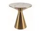 Ława ARIES 50x50 biały marmur/złota w stylu glamour I sklep meblowy MIRAT. styl GLAMOUR