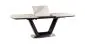 Stół ARMANI CERAMIC160(220)x90 biały/czarny z efektem marmuru | MIRAT. styl GLAMOUR