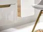Szafka pod umywalkę ARUBA 80 cm biała połysk/dąb wisząca | MIRAT. w stylu  kolekcja ARUBA