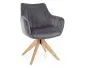 Krzesło tapicerowane AZALIA D VELVET szare I sklep meblowy MIRAT. styl LOFT, SKANDYNAWSKI