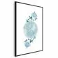 Plakat Kwiecista planeta 40x60 cm z ramą czarną z marginesem | MIRAT.