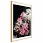 Plakat Bukiet w mroku 60x90 cm z ramą złotą z marginesem | MIRAT.