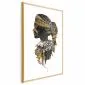 Plakat Człowiek dżungli 40x60 cm z ramą złotą bez marginesu | MIRAT.