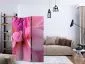 Parawan jednostronny Kwiaty 135x172 cm 3-częściowy różowy | MIRAT.