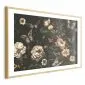 Plakat Rustykalny ogród 60x40 cm z ramą złotą z marginesem | MIRAT.