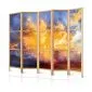 Parawan japoński Tła i desenie 225x172 cm 5-częściowy wielokolorowy | MIRAT.