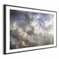 Plakat Refleksy na chmurach 30x21 cm z ramą czarną z marginesem | MIRAT.