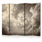 Parawan akustyczny Pejzaże 225x172 cm 5-częściowy beżowy | MIRAT.